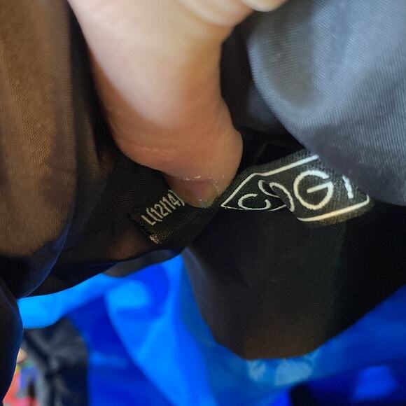 Coogi Multi Colored Puffer Vest with Belt Size Large 12/14 - Picture 9 of 11